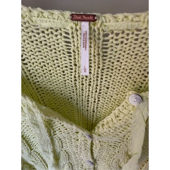Free People Robyn Cardigan In Bamboo Shoot Size L - Picture 8 of 11